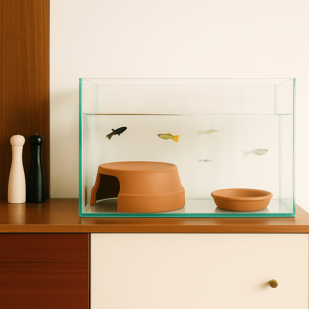 Hide Cave Ceramic - Caja de Cerámica Multifuncional para Reptiles,