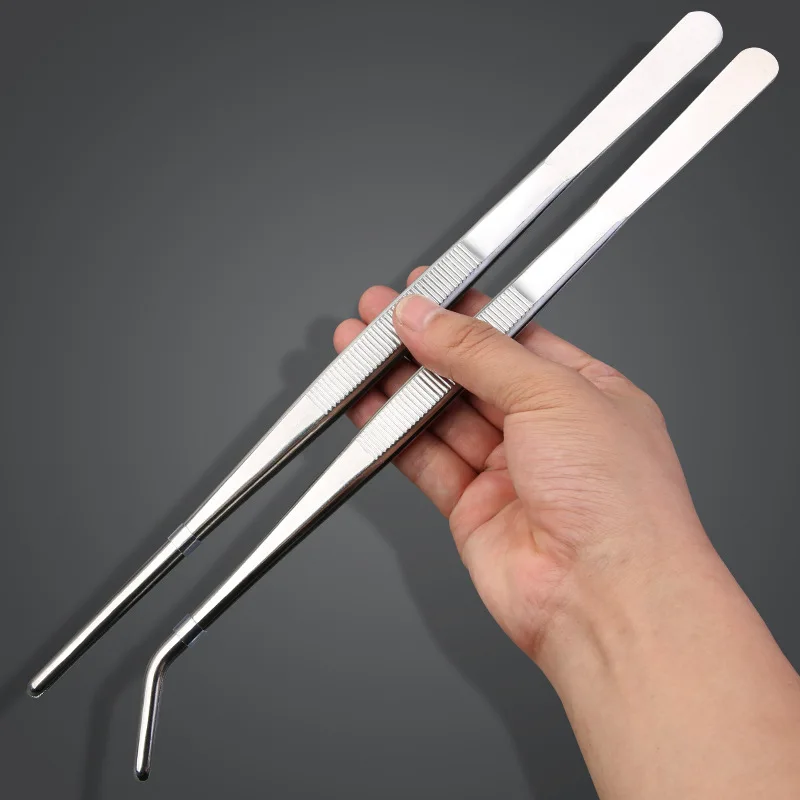 Feeding Tong Stainless - Pinzas de codo de acero multifuncionales