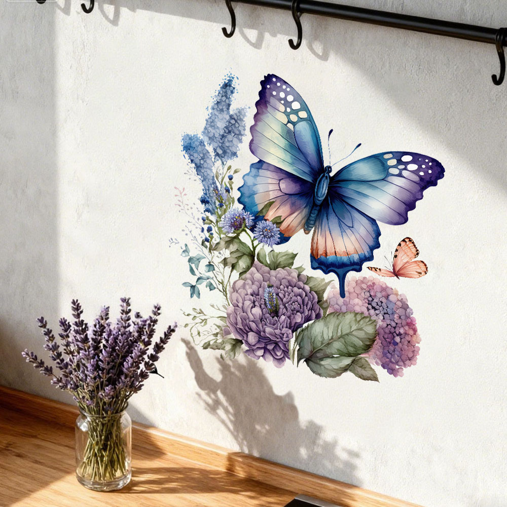 Pvc Panel Background - Pegatinas de Pared de Mariposas y