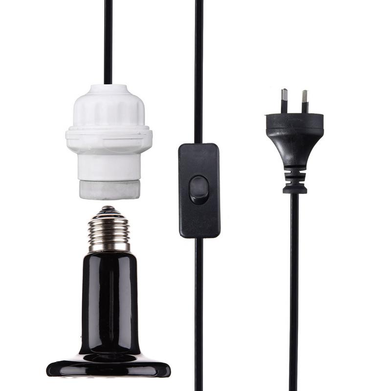 Ceramic Heat Emitter - Bombilla de calor para reptiles, lámpara
