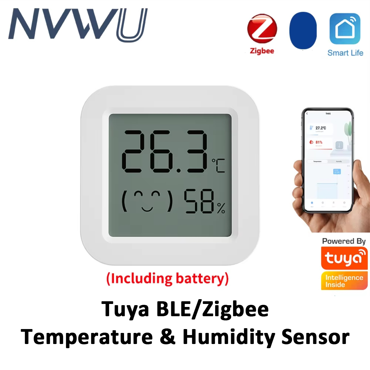 Digital Hygrometer Probe - Tuya Zigbee-Sensor de temperatura y humedad