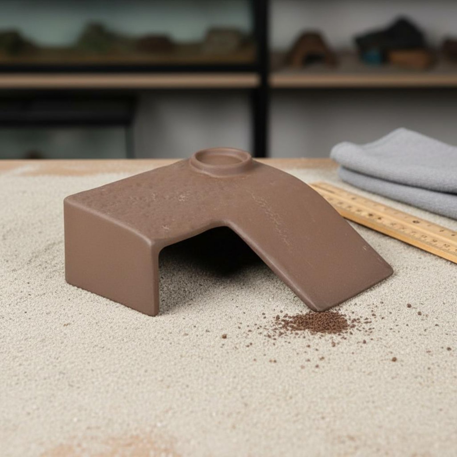 Hide Cave Ceramic - Plataforma de Descanso para Tortugas, Rampa