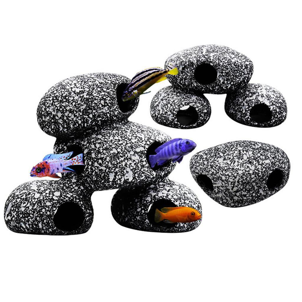 Hide Cave Ceramic - Roca Decorativa para Acuario, Escondite para