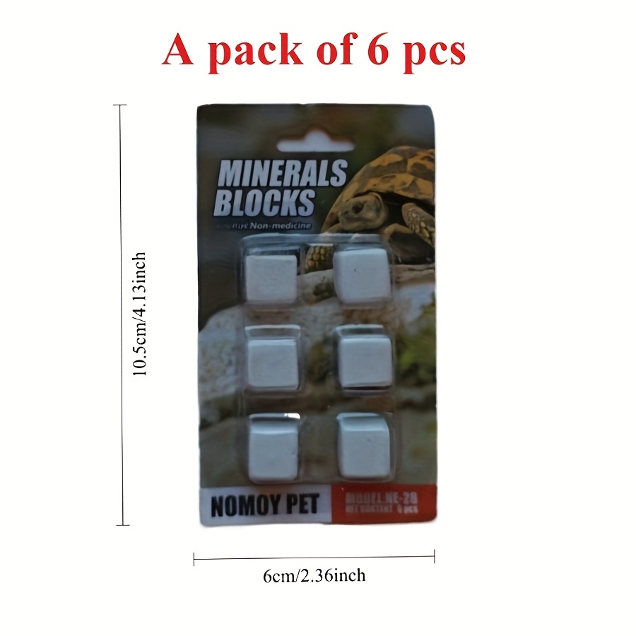Calcium Powder Reptile - 6 Bloques de Calcio para Acuario,