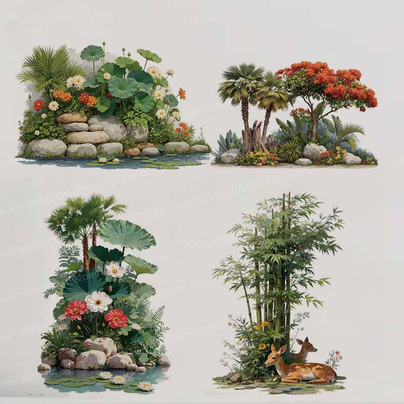 Pvc Panel Background - Pegatinas de pared de árboles y