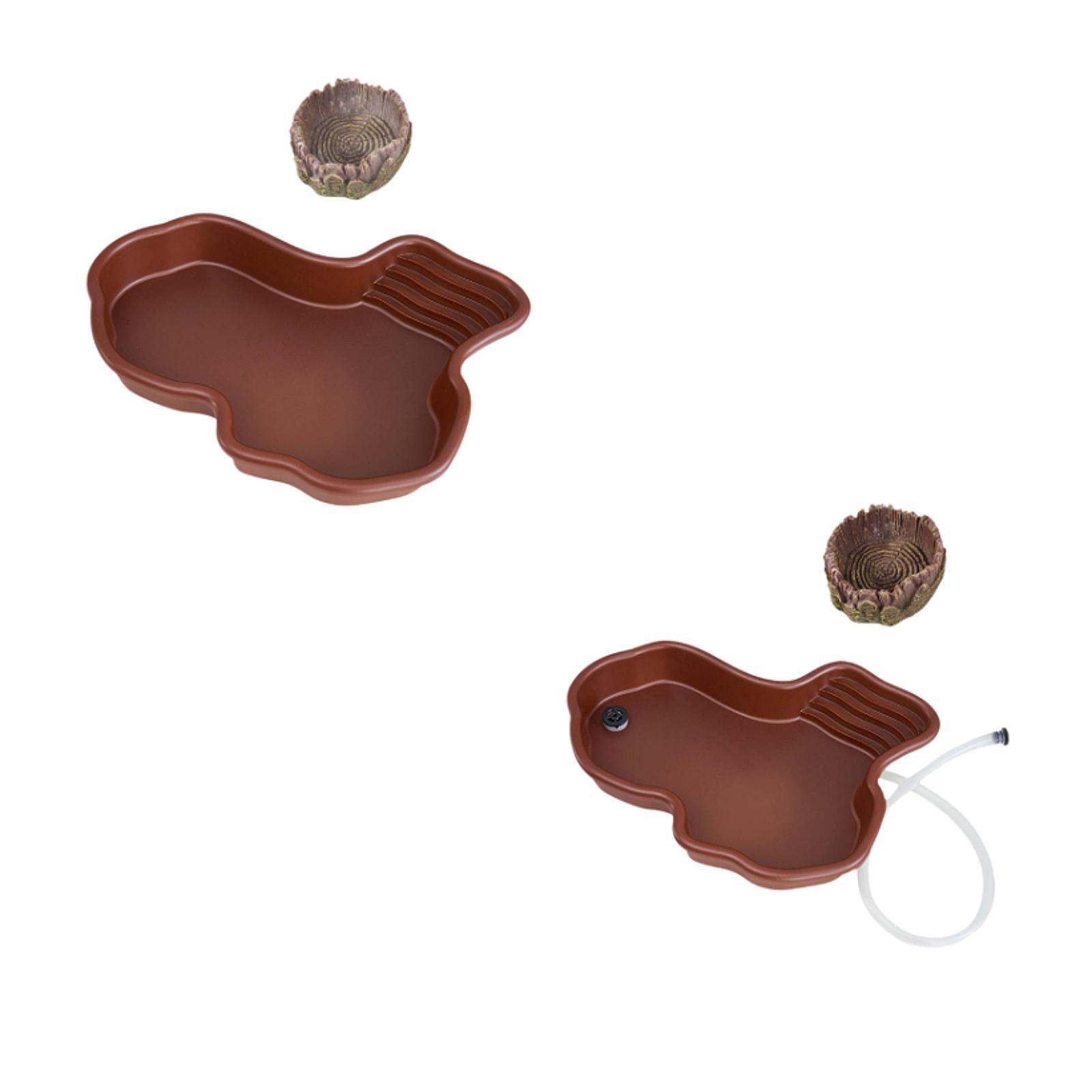 Water Dish Reptile - Plato de alimentación para reptiles, piscina