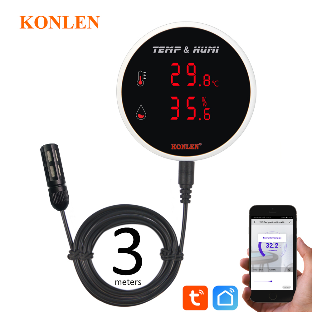 Tuya-Sensor de temperatura y h - Digital Hygrometer Probe reseña y precio