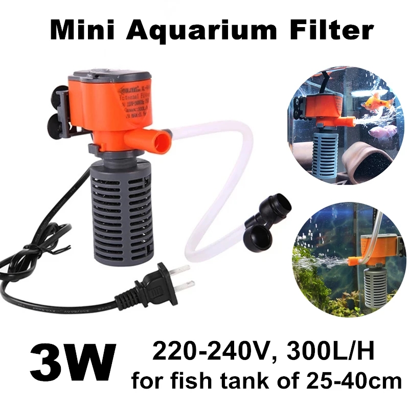 Filtro interno de acuario 3W 5 - Water Dish Reptile reseña y precio