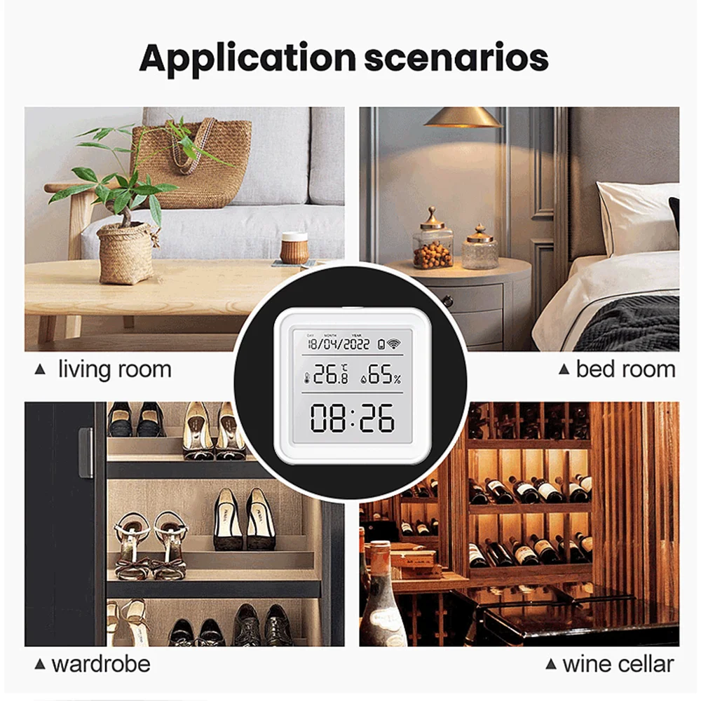 Tuya Zigbee WiFi Sensor de tem - Digital Hygrometer Probe reseña y precio