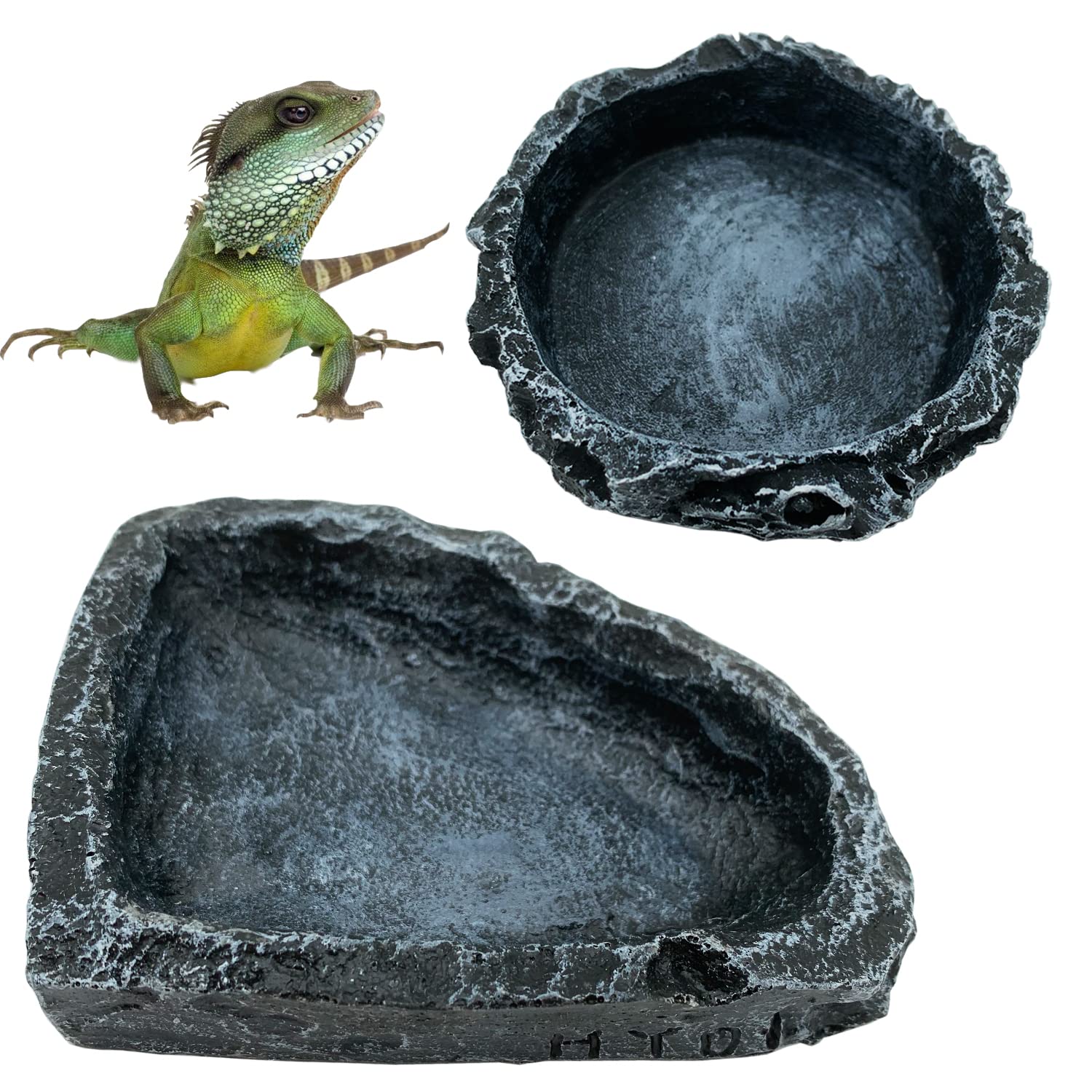 Paquete de 1/2 Plato de Alimen - Water Dish Reptile reseña y precio