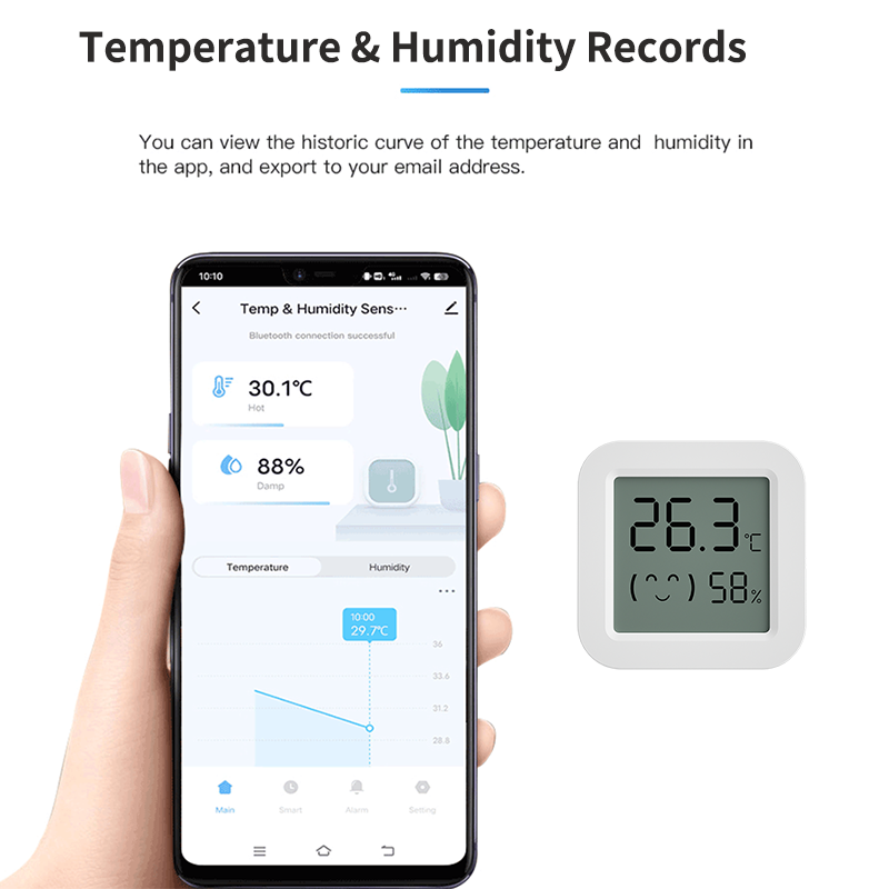 Tuya Zigbee-Sensor de temperat - Digital Hygrometer Probe reseña y precio