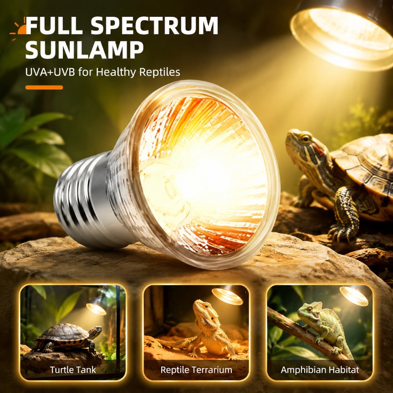 Lámpara de Calor Multiusos par - Calcium Powder Reptile reseña y precio