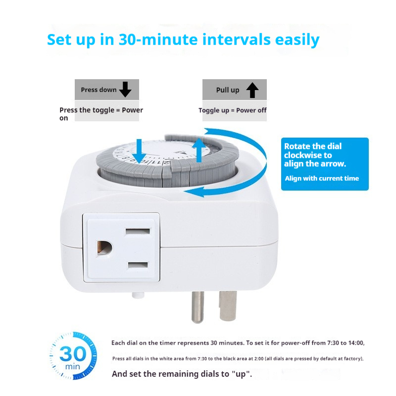 Enchufe Temporizador Mecánico  - Timer Dual Outlet reseña y precio