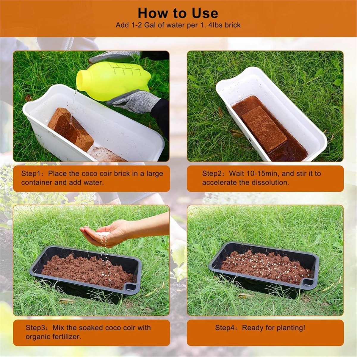HITL Paquete de 3 Bloques de F - Substrate Coconut Fiber reseña y precio